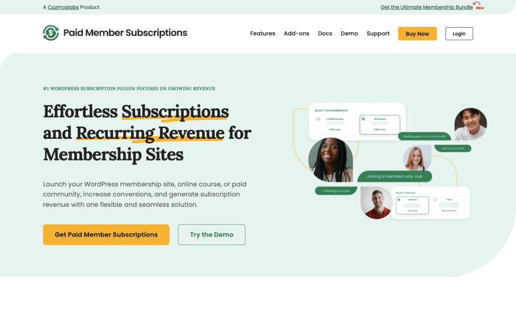 Paid Membership Subscriptions