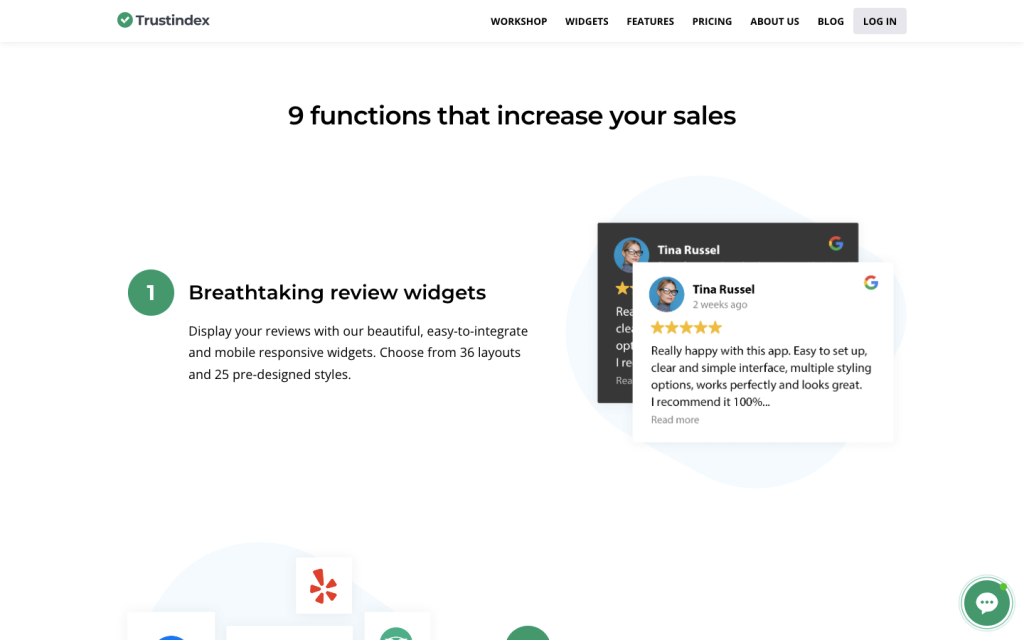 Widgets for Google Reviews