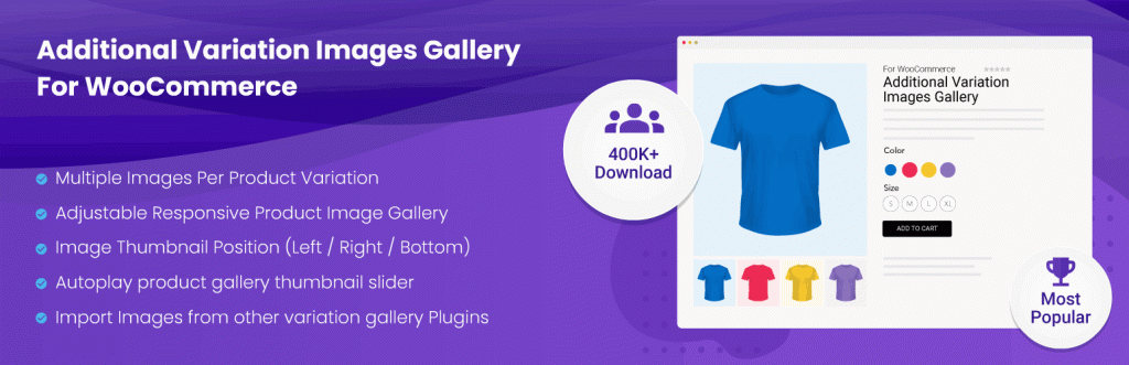 Additional Variation Images Gallery for WooCommerce